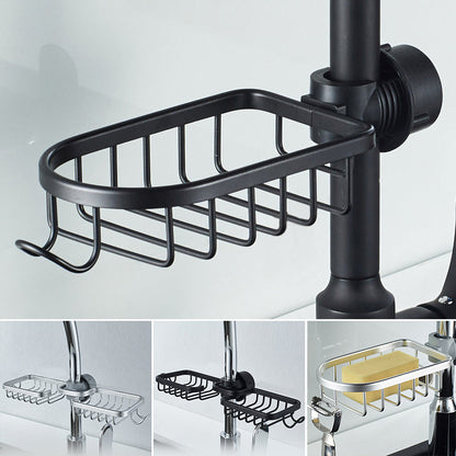 Shower Caddy for Shampoo and Soap – Stainless Steel – Available in Silver or Black – No Drilling Required