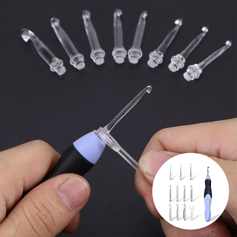 Versatile 9-in-1 Illuminated Crochet Hook Set