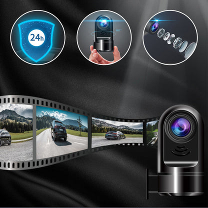 360° Rotating Mini Dash Camera with 1080P HD Resolution