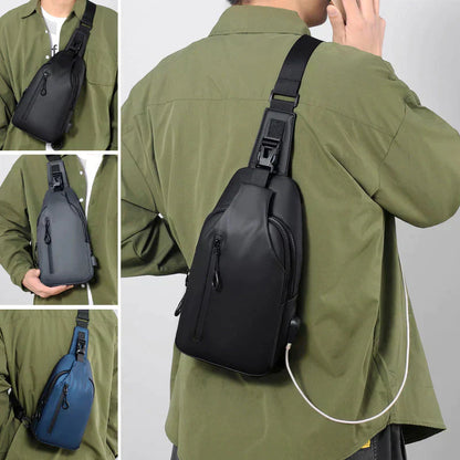 Water-Resistant Crossbody Bag with Anti-Theft Features for Urban Use