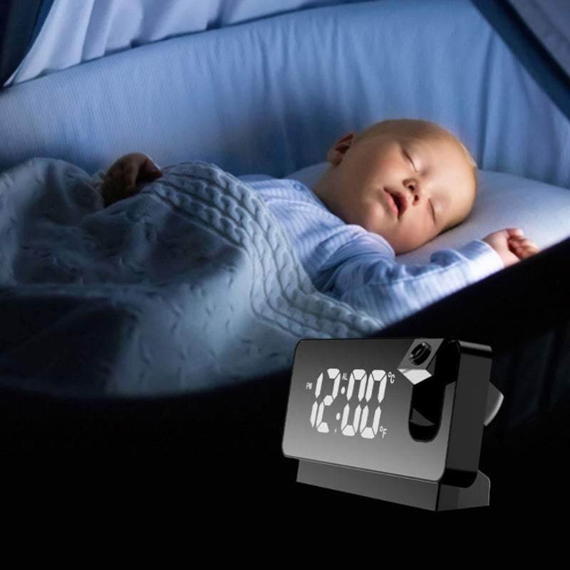Advanced Projection Alarm Clock with USB Charging