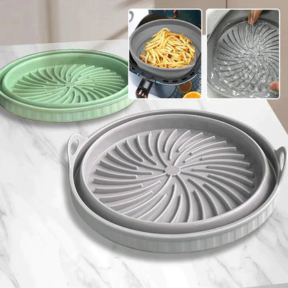 Reusable Silicone Baking Tray for Air Fryer – Grill Pan