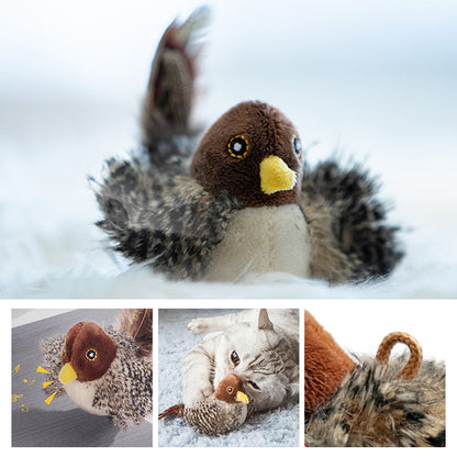 Interactive Chirping Bird Toy for Cats