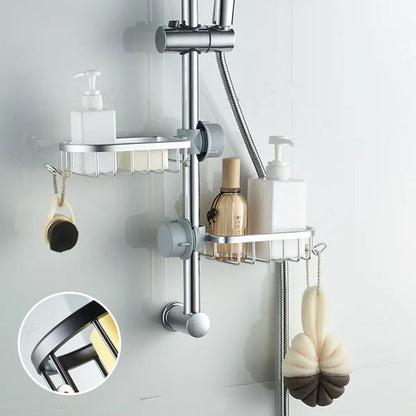 Shower Caddy for Shampoo and Soap – Stainless Steel – Available in Silver or Black – No Drilling Required