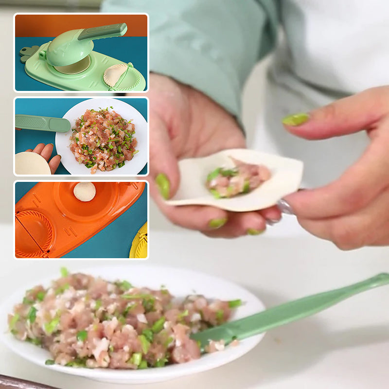 Dumpling Master: 2-in-1 Handy Mold and Press Tool