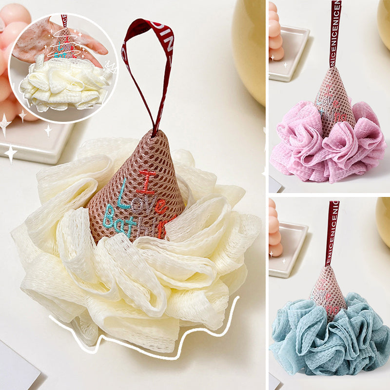 Cute Ice Cream Bath Scrub Towel Ball