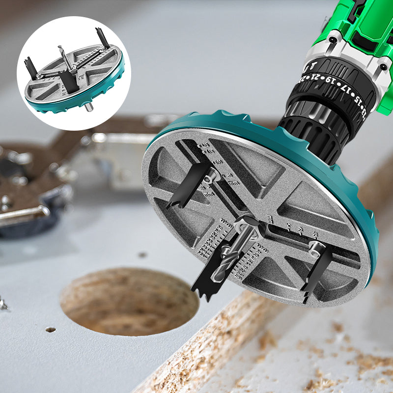 Adjustable Hole Cutter for Accurate Woodworking - MultiCut