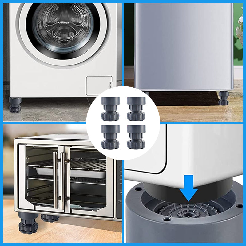 Set of 4 Adjustable Height Washing Machine Stands