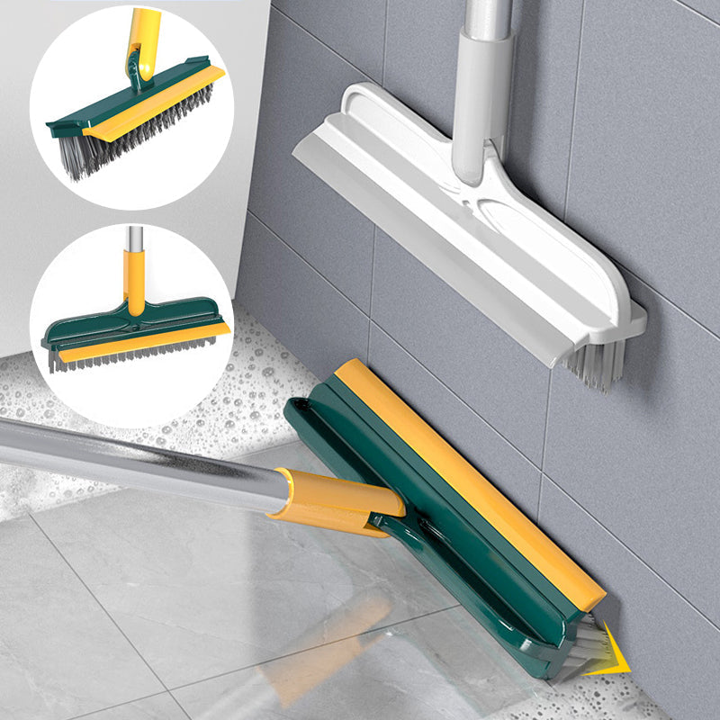 Dual-Function Floor Scrubber with Ergonomic Handle