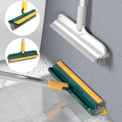 Dual-Function Floor Scrubber with Ergonomic Handle
