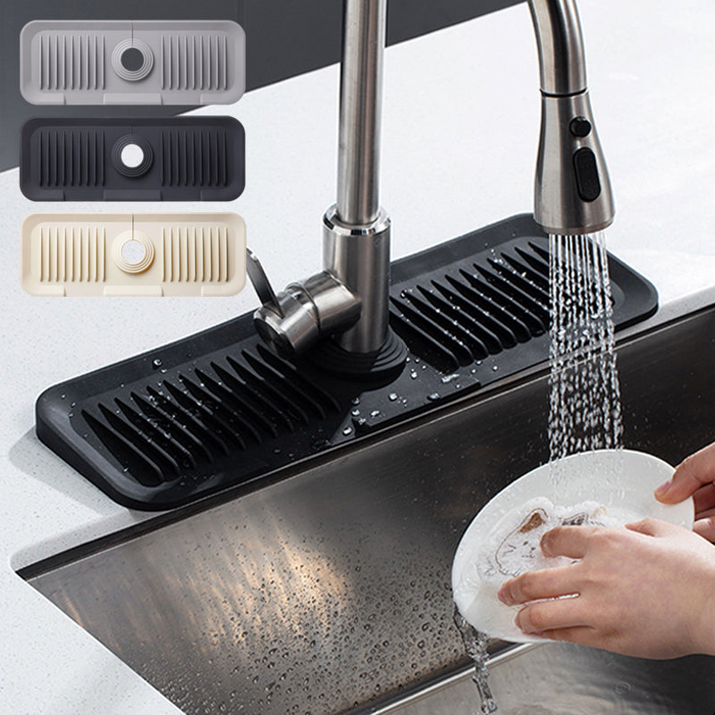 Ultimate Silicone Mat for Kitchen Faucets with Smart Drainage