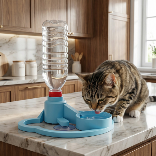 Travel-Friendly Spill-Proof Water Dispenser for Pets – No Power Needed