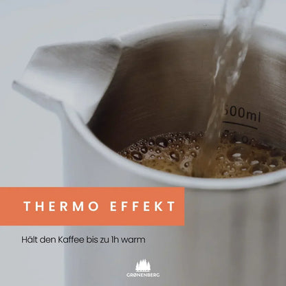 Stainless Steel Coffee Maker | 350 ml Insulated Brew Pot