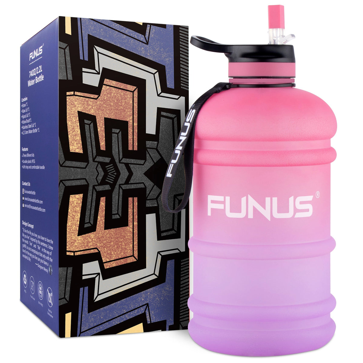BPA-Free Water Bottle with Wide Mouth - Reusable Design