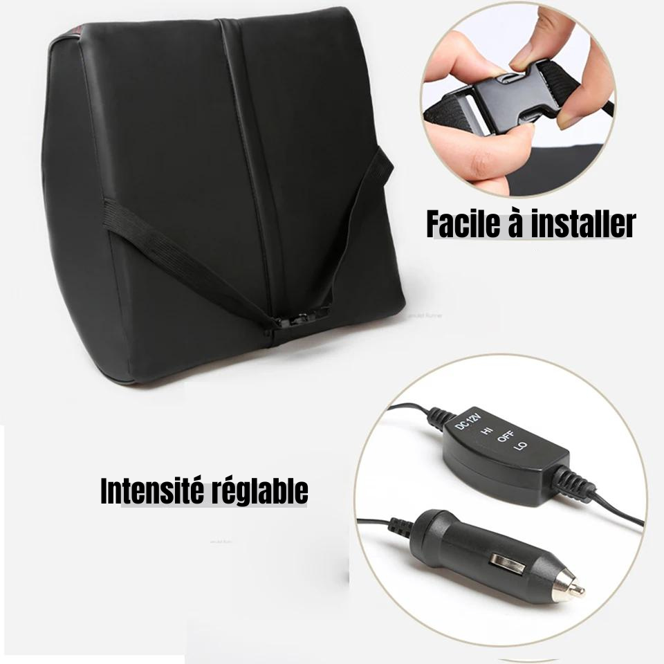 Vibrating Lumbar Support Cushion for Heated Car Comfort