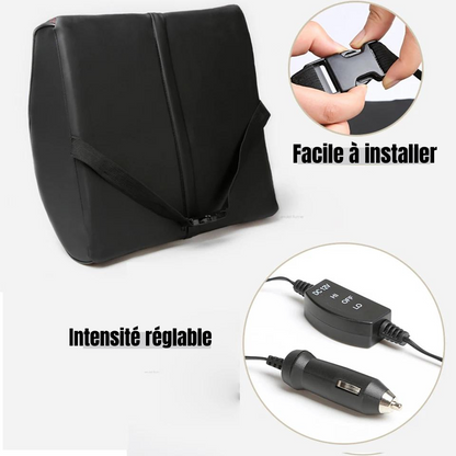Vibrating Lumbar Support Cushion for Heated Car Comfort