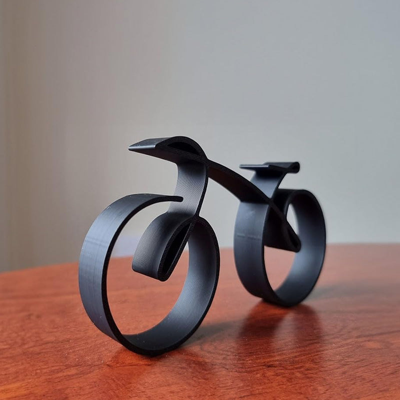 Sleek Bicycle Sculpture | Modern Metal Art Piece