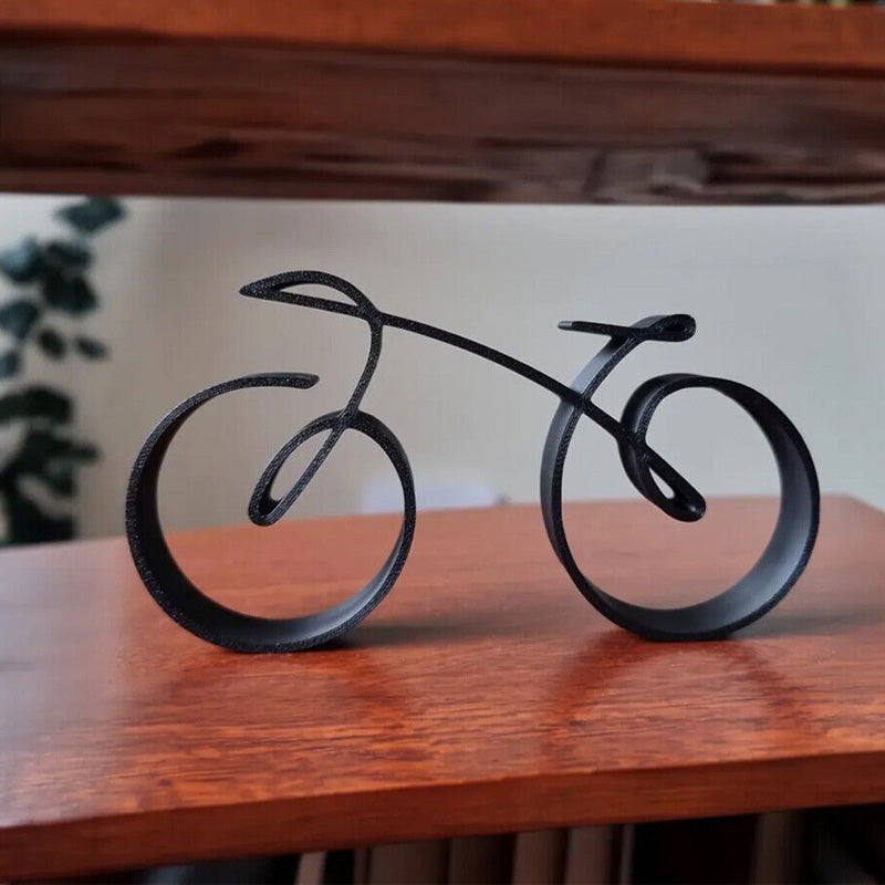 Sleek Bicycle Sculpture | Modern Metal Art Piece