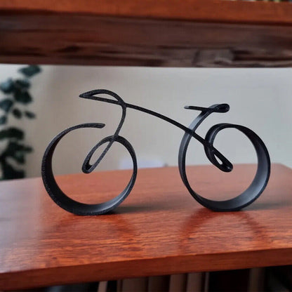 Sleek Bicycle Sculpture | Modern Metal Art Piece