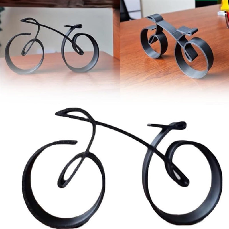 Sleek Bicycle Sculpture | Modern Metal Art Piece