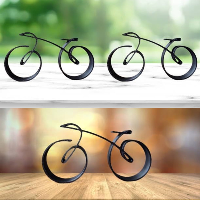 Sleek Bicycle Sculpture | Modern Metal Art Piece