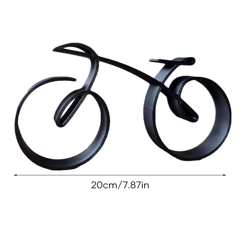 Sleek Bicycle Sculpture | Modern Metal Art Piece