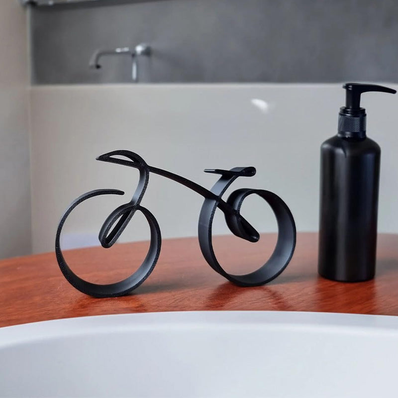 Sleek Bicycle Sculpture | Modern Metal Art Piece