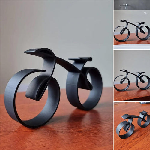 Sleek Bicycle Sculpture | Modern Metal Art Piece