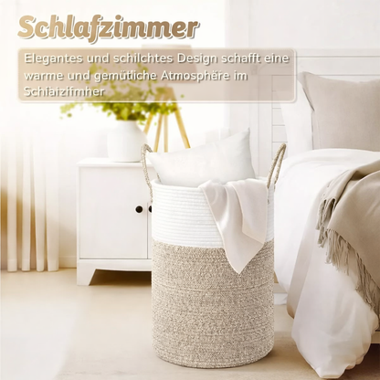 Elegant 60L Cotton Storage Basket | Versatile Organization Solution