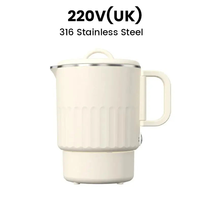 Travel-Friendly Electric Kettle with Collapsible Design