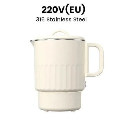 Travel-Friendly Electric Kettle with Collapsible Design