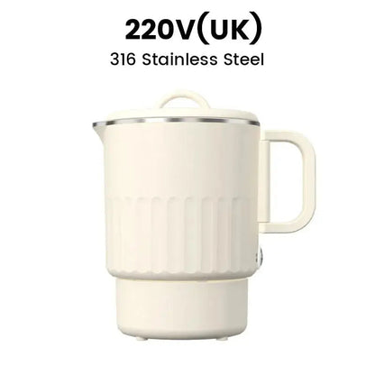 Travel-Friendly Electric Kettle with Collapsible Design