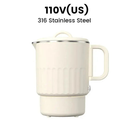 Travel-Friendly Electric Kettle with Collapsible Design