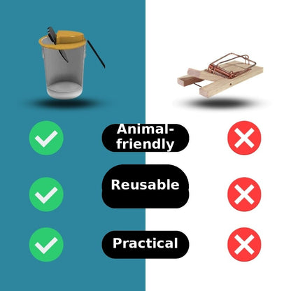 Eco-Friendly Mouse Catcher | Reusable Bucket Trap System