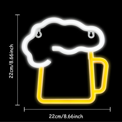 Colorful LED Neon Light for Fast Food – Wall Decor with USB Connection