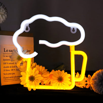 Colorful LED Neon Light for Fast Food – Wall Decor with USB Connection