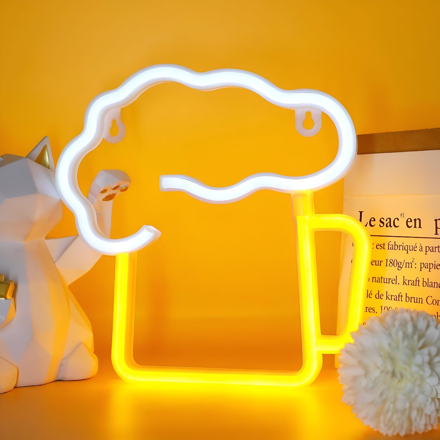 Colorful LED Neon Light for Fast Food – Wall Decor with USB Connection