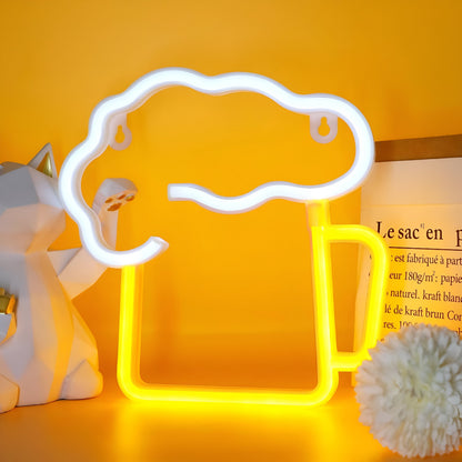 Colorful LED Neon Light for Fast Food – Wall Decor with USB Connection
