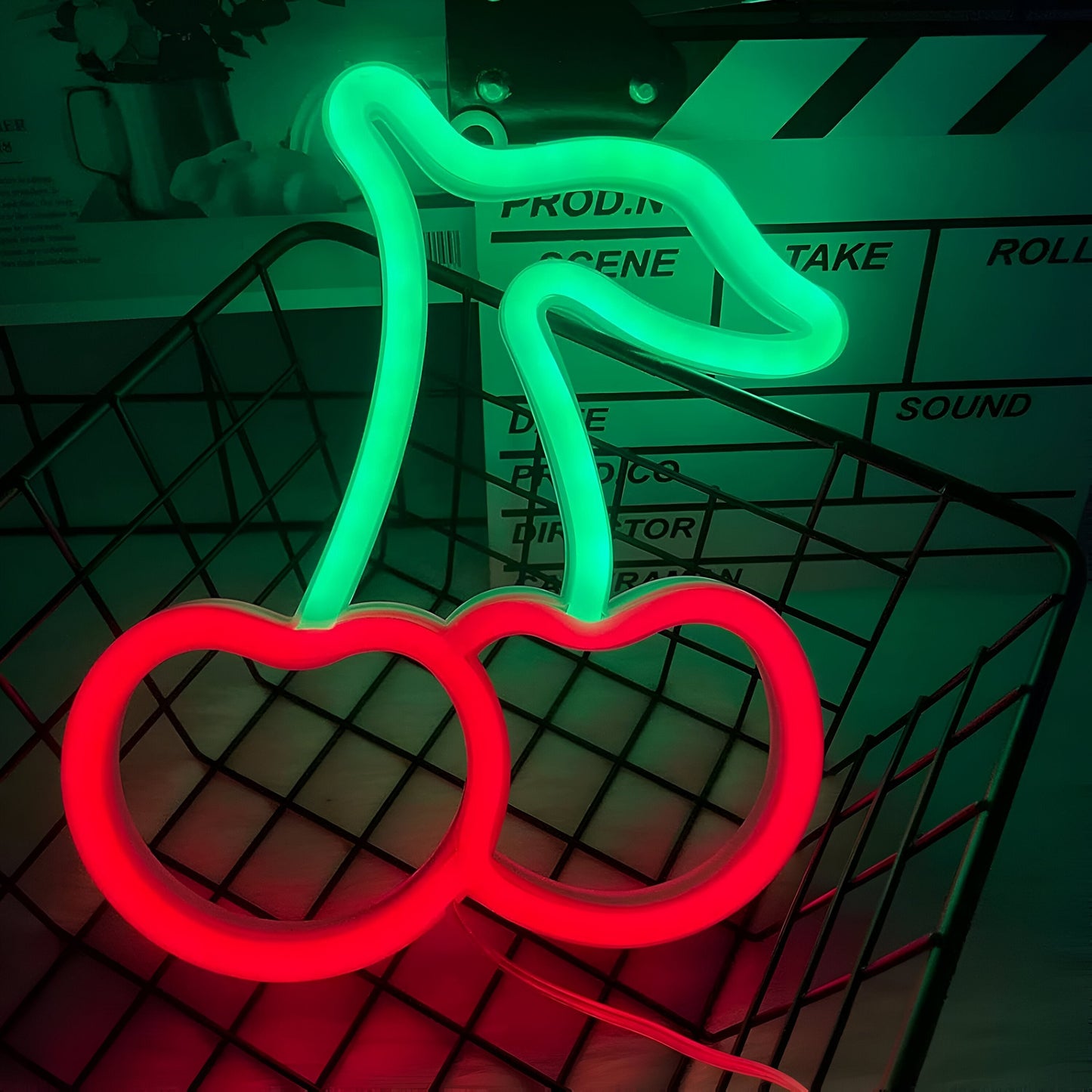Colorful LED Neon Light for Fast Food – Wall Decor with USB Connection