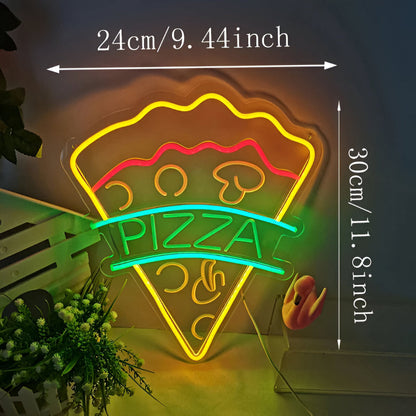 Colorful LED Neon Light for Fast Food – Wall Decor with USB Connection