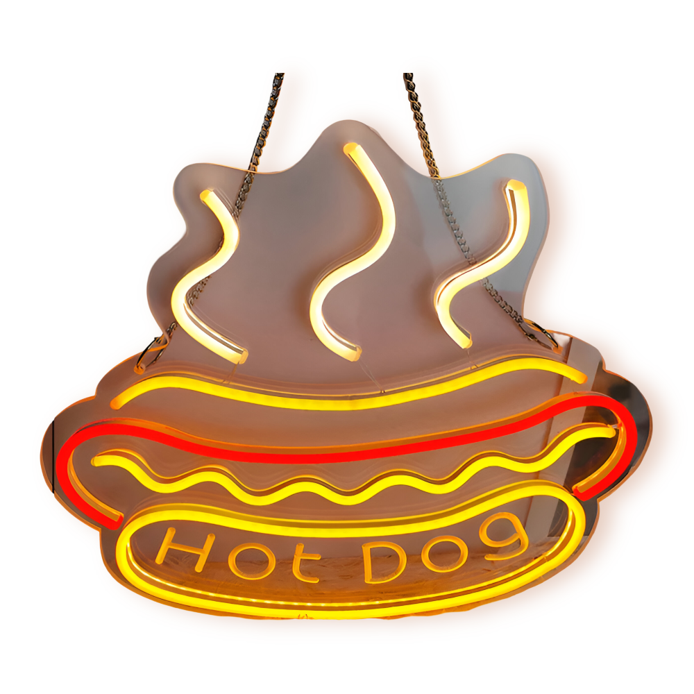 Colorful LED Neon Light for Fast Food – Wall Decor with USB Connection