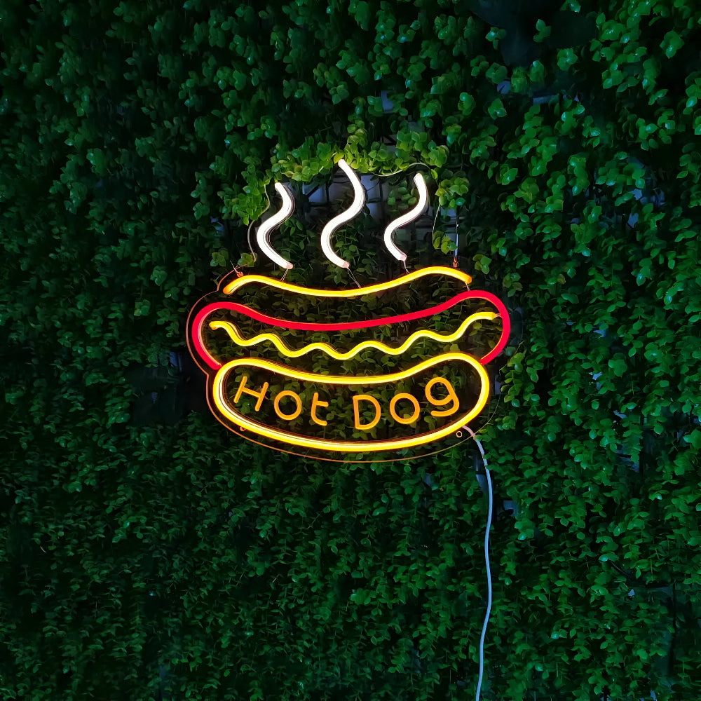 Colorful LED Neon Light for Fast Food – Wall Decor with USB Connection