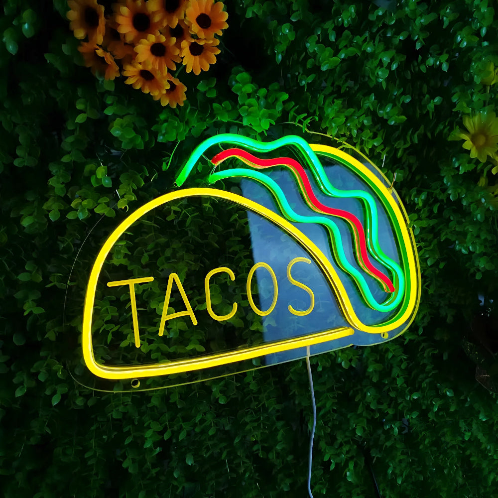Colorful LED Neon Light for Fast Food – Wall Decor with USB Connection