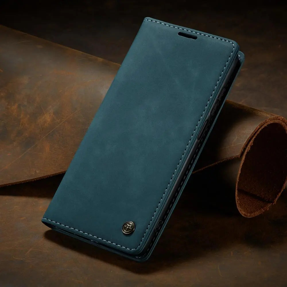 Phone Case in Faux Leather for Samsung with Card Holder