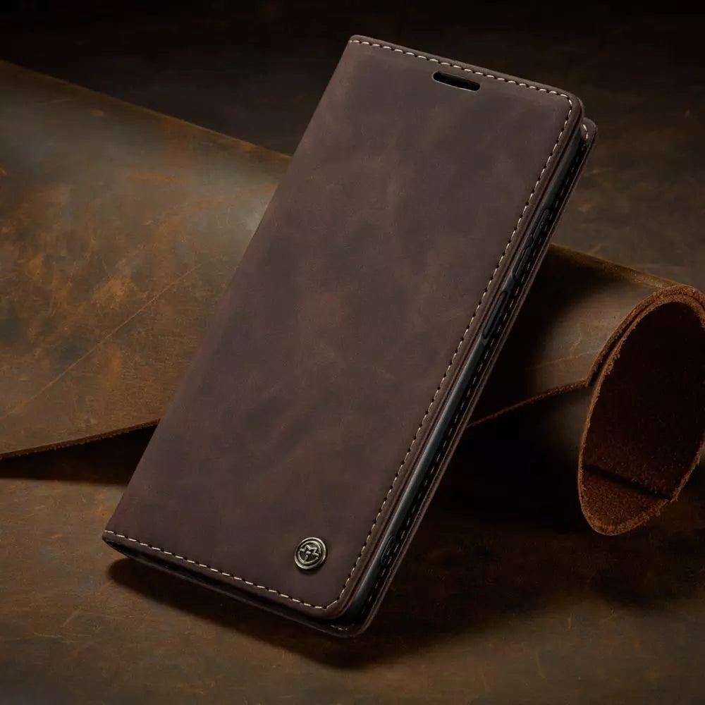 Phone Case in Faux Leather for Samsung with Card Holder