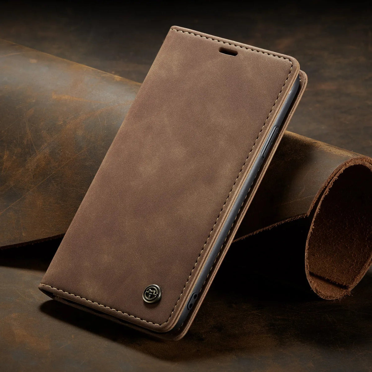Phone Case in Faux Leather for Samsung with Card Holder