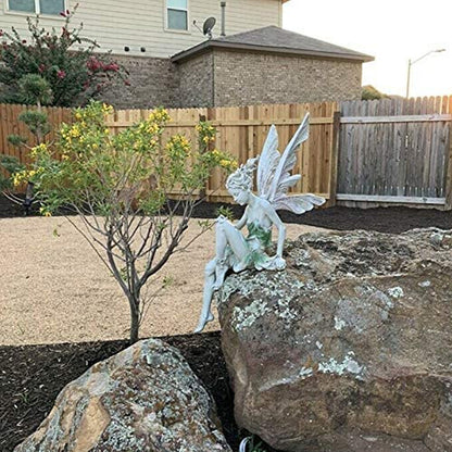 Enchanting Fairy Garden Sculpture | Durable Outdoor Decor