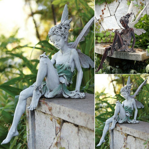 Enchanting Fairy Garden Sculpture | Durable Outdoor Decor