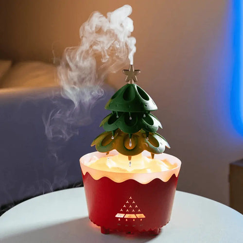 Christmas Diffuser with Ultrasonic Technology, LED Light, and USB