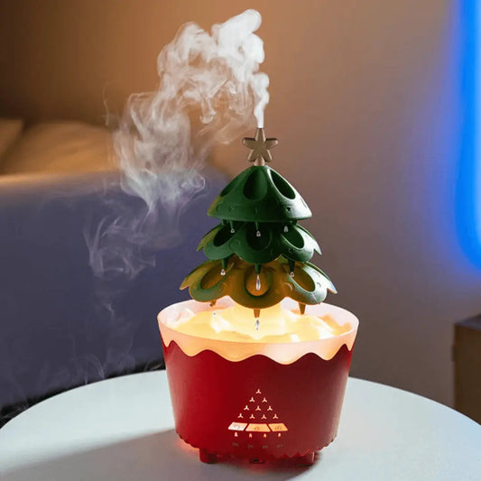 Christmas Diffuser with Ultrasonic Technology, LED Light, and USB
